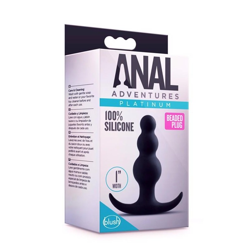 ANAL ADVENTURES PLATINYM BEADED PLUG