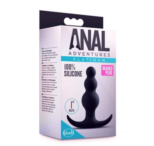 ANAL ADVENTURES PLATINYM BEADED PLUG