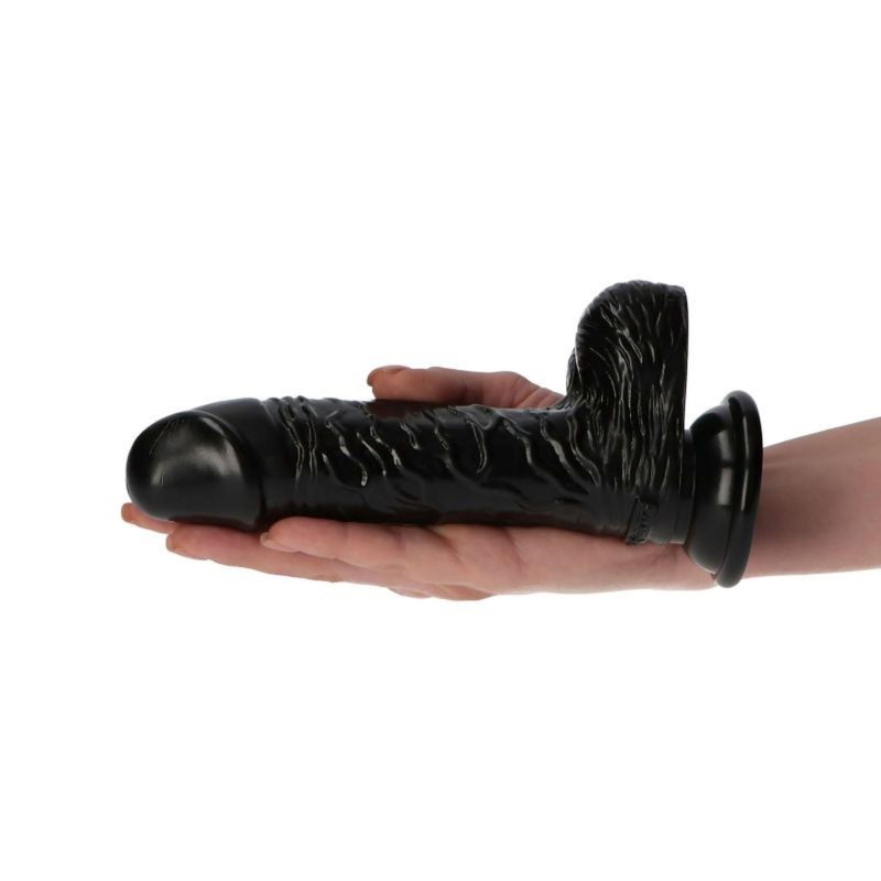 Żylaste czarne realistyczne dildo przyssawka 16 cm Żylaste czarne realistyczne dildo przyssawka 16 cm