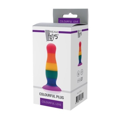 Kolorowy korek analny silikonowy zatyczka 14,5 cm