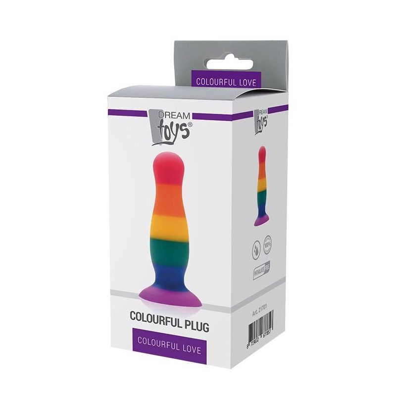 Kolorowy korek analny silikonowy zatyczka 14,5 cm Kolorowy korek analny silikonowy zatyczka 14,5 cm