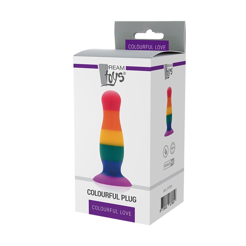 Kolorowy korek analny silikonowy zatyczka 14,5 cm Kolorowy korek analny silikonowy zatyczka 14,5 cm