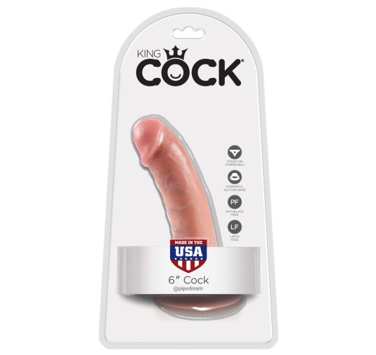 King Cock 6 inch Flesh