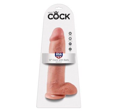 King Cock with balls 12 inch