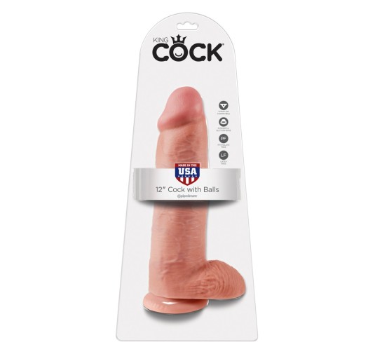 King Cock with balls 12 inch