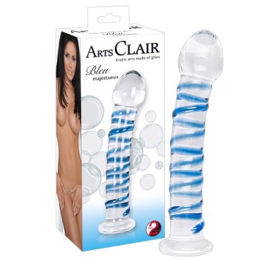 Arts Clair Bleu Glass Dildo