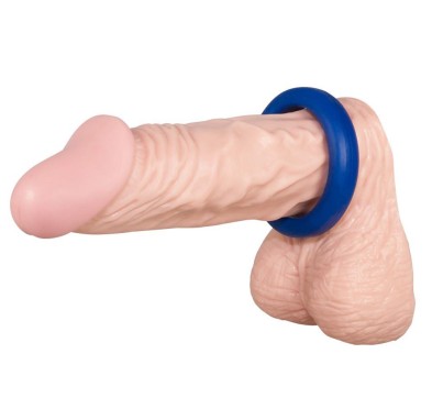 3 blue silicone rings