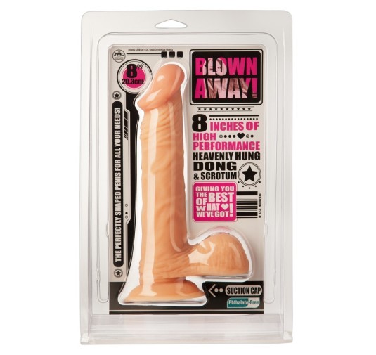 Duży żylasty realistyczny miękki penis przyssawka