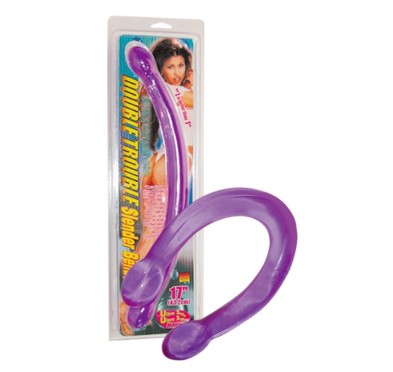 Silikonowe długie podwójne giętkie dildo 44 cm Silikonowe długie podwójne giętkie dildo 44 cm