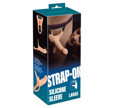 Strap-on dildo przedłużenie penisa elastyczne 26cm