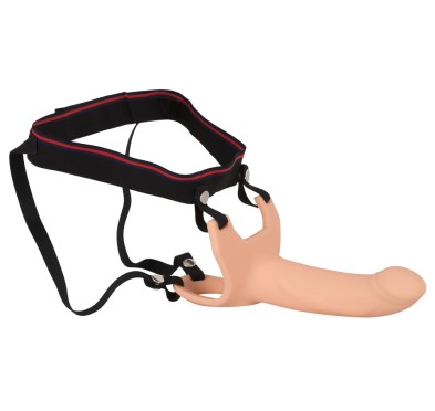 Strap-on dildo przedłużenie penisa elastyczne 26cm