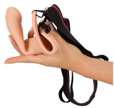 Strap-on dildo przedłużenie penisa elastyczne 26cm