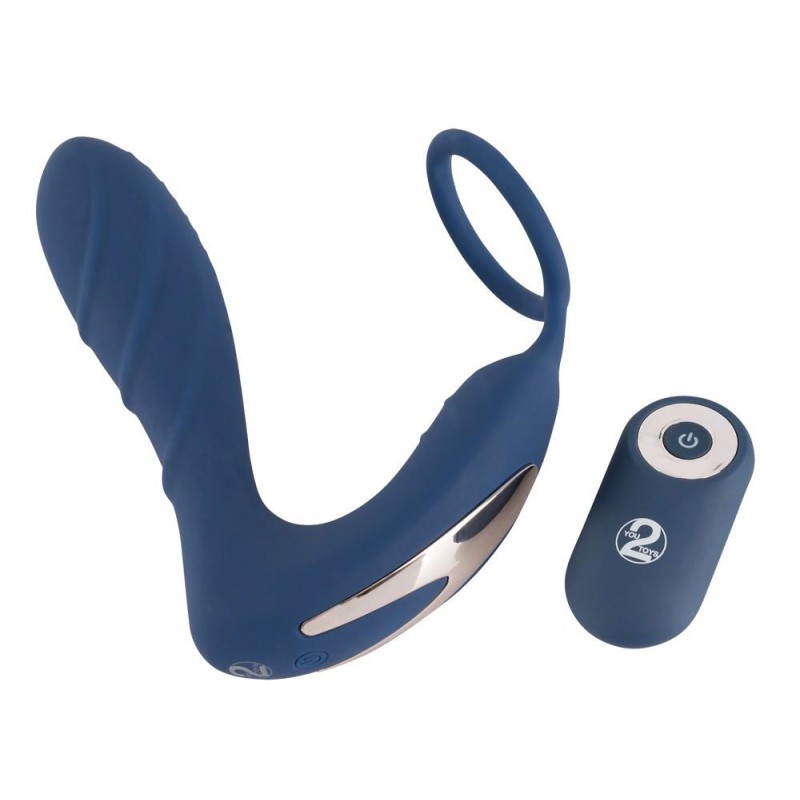 Wibrujące dildo analne ze stymulacja łechtaczki Wibrujące dildo analne ze stymulacja łechtaczki