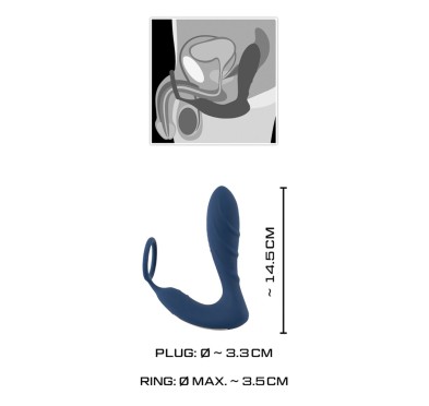 Wibrujące dildo analne ze stymulacja łechtaczki Wibrujące dildo analne ze stymulacja łechtaczki