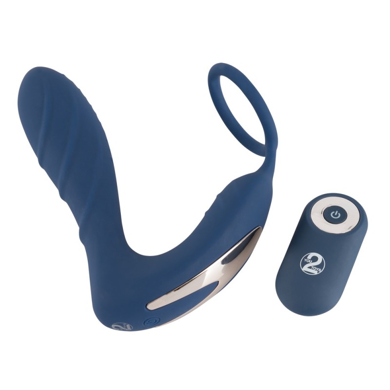 Wibrujące dildo analne ze stymulacja łechtaczki Wibrujące dildo analne ze stymulacja łechtaczki
