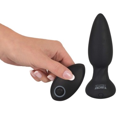 Wibrujący korek analny silikonowa zatyczka 14 cm