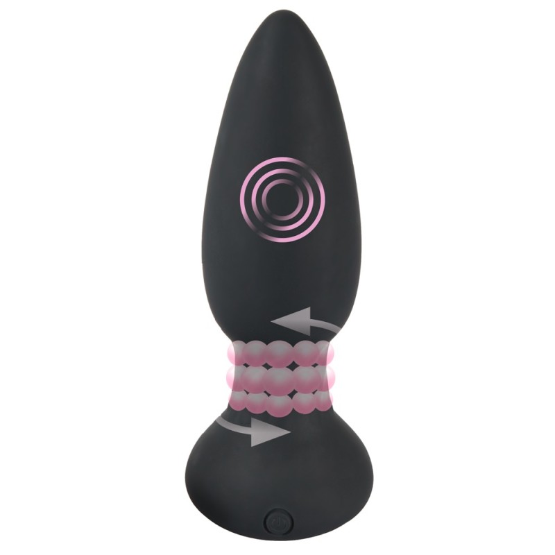 Korek analny rotujący zatyczka pilot 14cm 7trybów Korek analny rotujący zatyczka pilot 14cm 7trybów