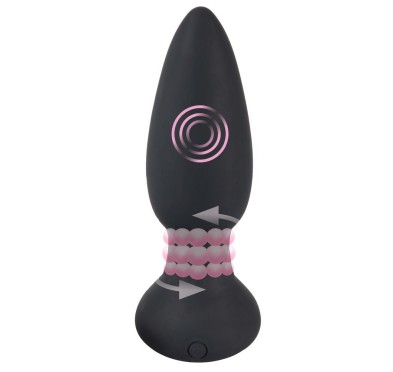 Korek analny rotujący zatyczka pilot 14cm 7trybów Korek analny rotujący zatyczka pilot 14cm 7trybów