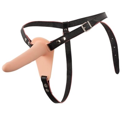 Wibrator strap-on uprząż paski 10 trybów 15cm sex