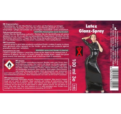 Spray pielęgnujący nabłyszczacz lateks guma bdsm Spray pielęgnujący nabłyszczacz lateks guma bdsm