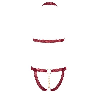 Bra Set open red S/M