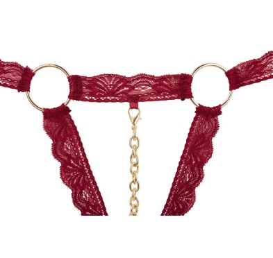 Bra Set open red M/L