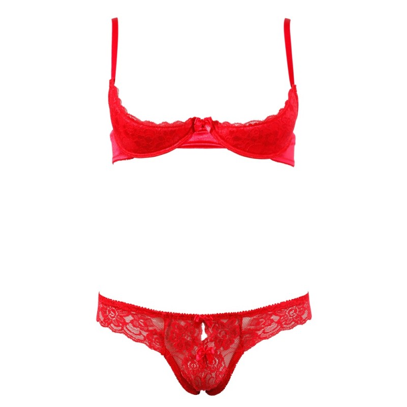 Half-cup Bra Set 80B/M