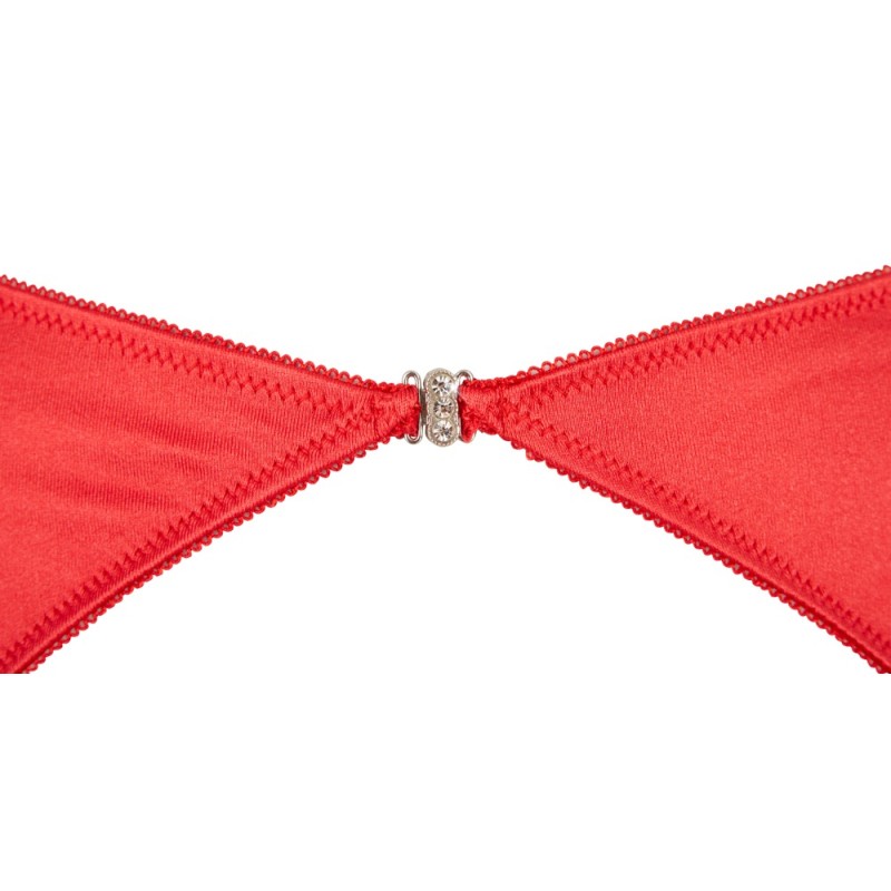 Shelf Bra Set red 80B/M