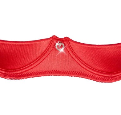 Shelf Bra Set red 80B/M