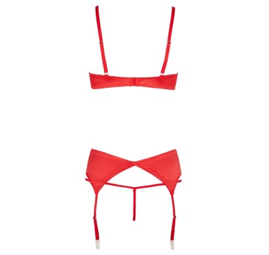Shelf Bra Set red 80B/M
