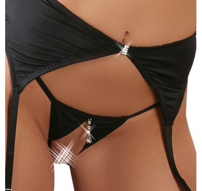 Rhinestone Shelf Bra Set 85C/L