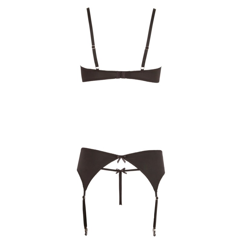 Rhinestone Shelf Bra Set 85C/L