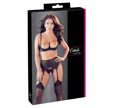 Shelf Bra Suspender Set 80C/L