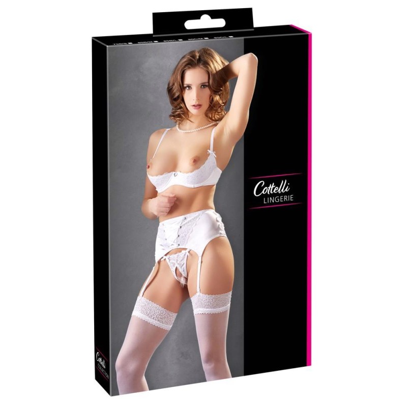 Shelf Bra Set white 75B/S