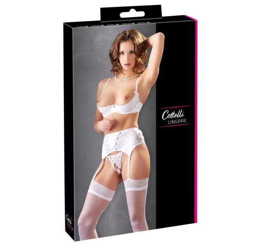 Shelf Bra Set white 75B/S