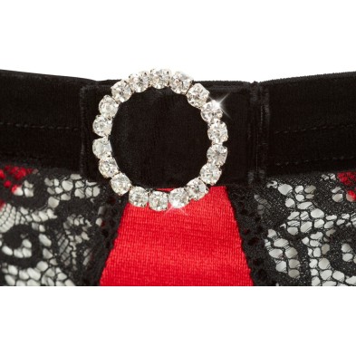 Shelf Bra Set red 80B/M