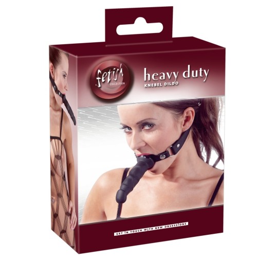 Silikonowe czarne dildo 12 cm na regulowanym pasku