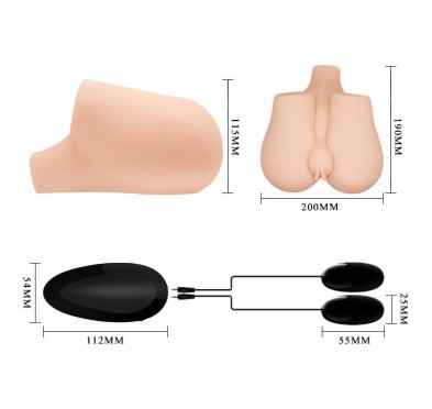 Wibrujący podwójny masturbator analny waginalny Wibrujący podwójny masturbator analny waginalny