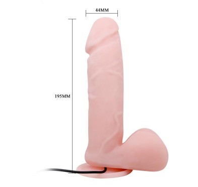 Dildo z przyssawką penis na pilota 20cm