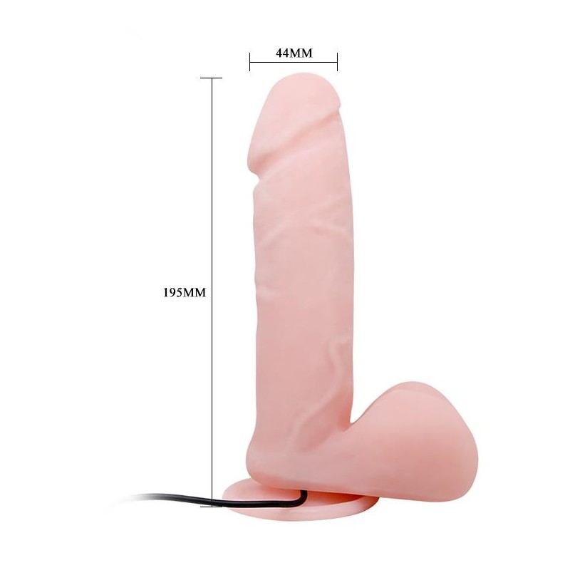 Dildo z przyssawką penis na pilota 20cm