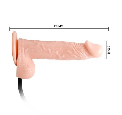 Realistyczny powiększany penis dildo przyssawka 19