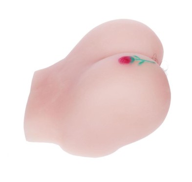 Masturbator wibrujący 2 dziurki anal wagina włosy