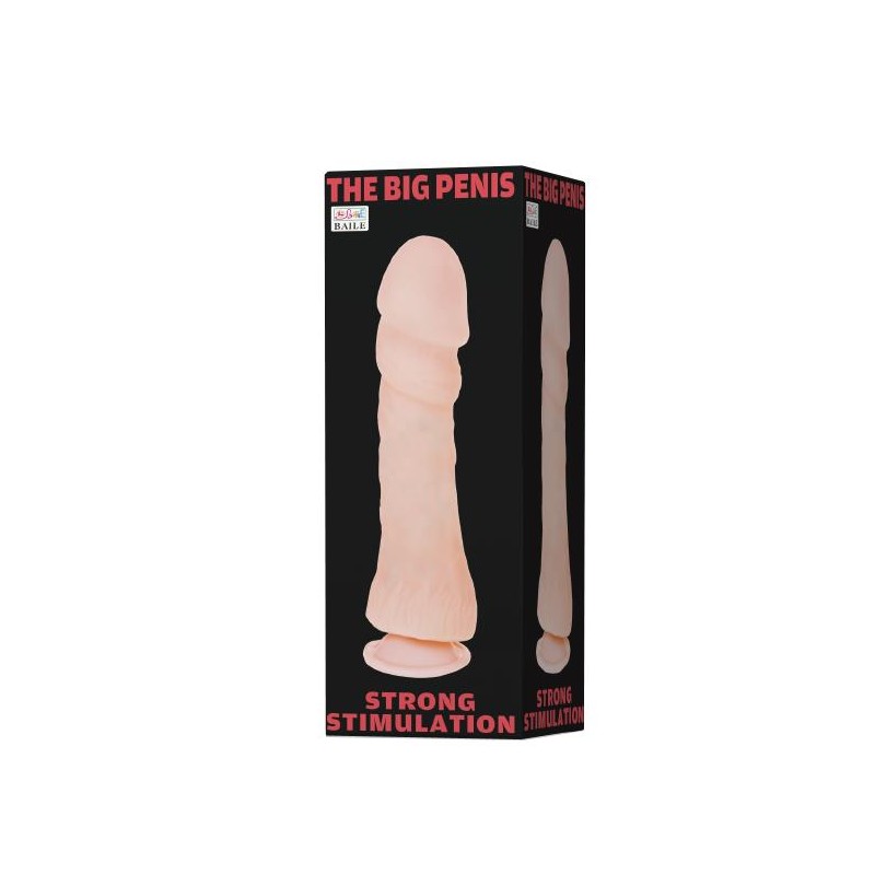 Duży naturalny penis dildo z przyssawką 26cm