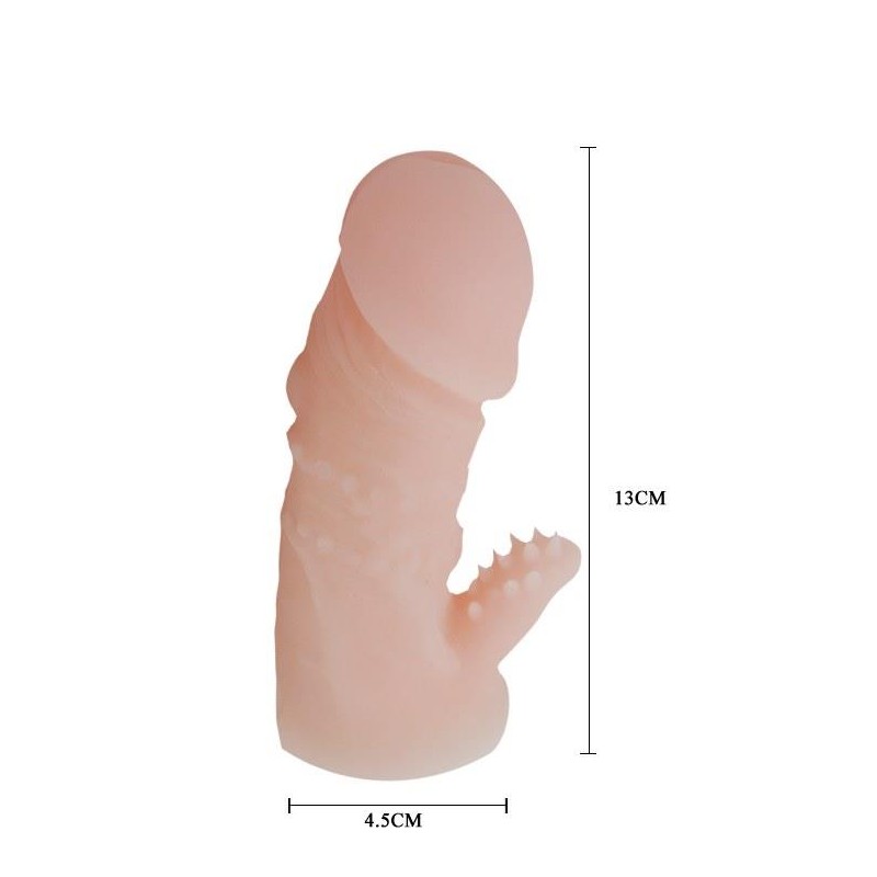 Nakładka na penisa z cyberskóry realistyczna 13cm Nakładka na penisa z cyberskóry realistyczna 13cm