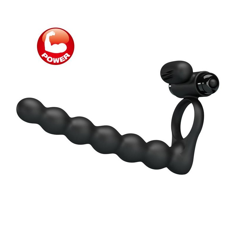 Dildo do podwójnej penetracji stymulator 10trybów
