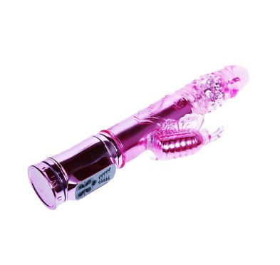 Duży wibrator z masażerm rotacją posuwem sex 26cm Duży wibrator z masażerm rotacją posuwem sex 26cm