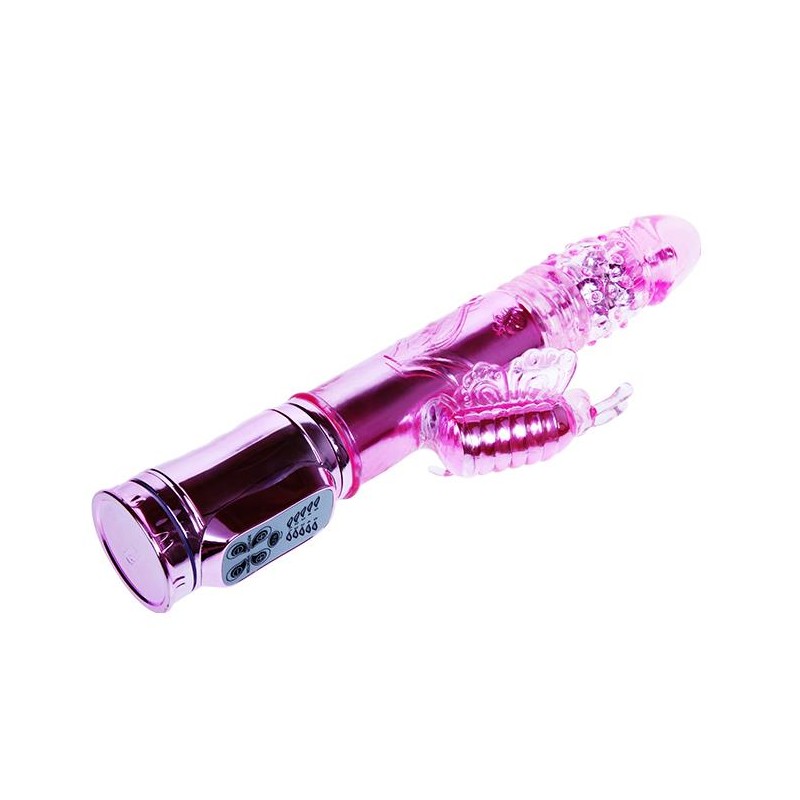 Duży wibrator z masażerm rotacją posuwem sex 26cm Duży wibrator z masażerm rotacją posuwem sex 26cm