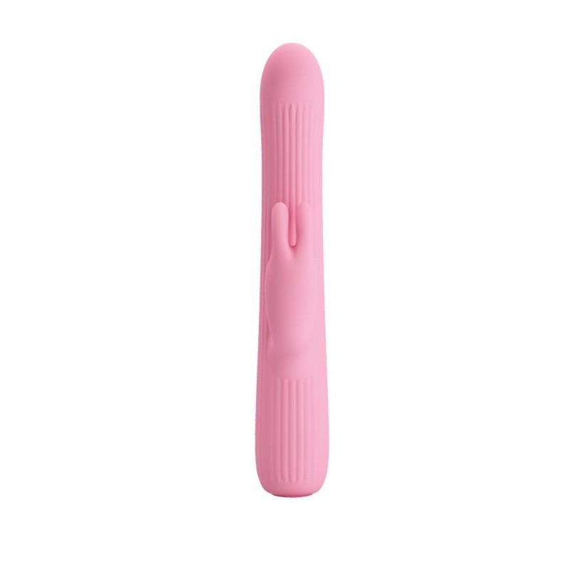 Królik wibrator z masażerem rotacyjny 18cm 4tryby Królik wibrator z masażerem rotacyjny 18cm 4tryby