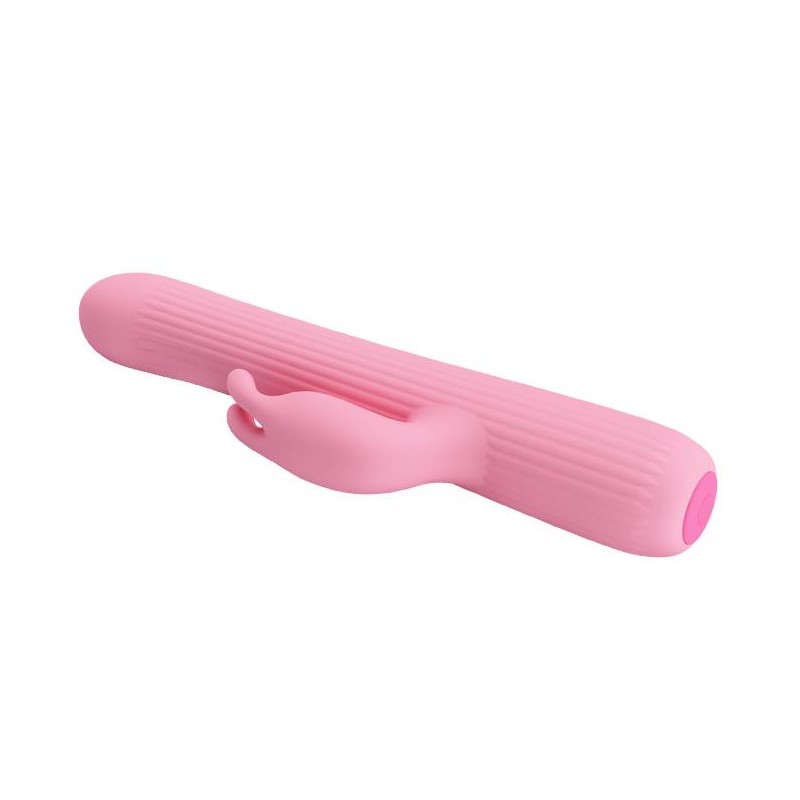 Królik wibrator z masażerem rotacyjny 18cm 4tryby Królik wibrator z masażerem rotacyjny 18cm 4tryby