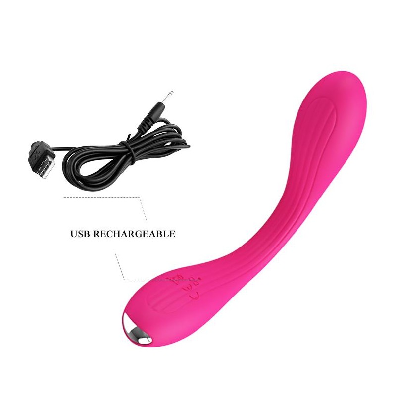 Zginany wibrator podwójny punkt g łechtaczka 17cm Zginany wibrator podwójny punkt g łechtaczka 17cm